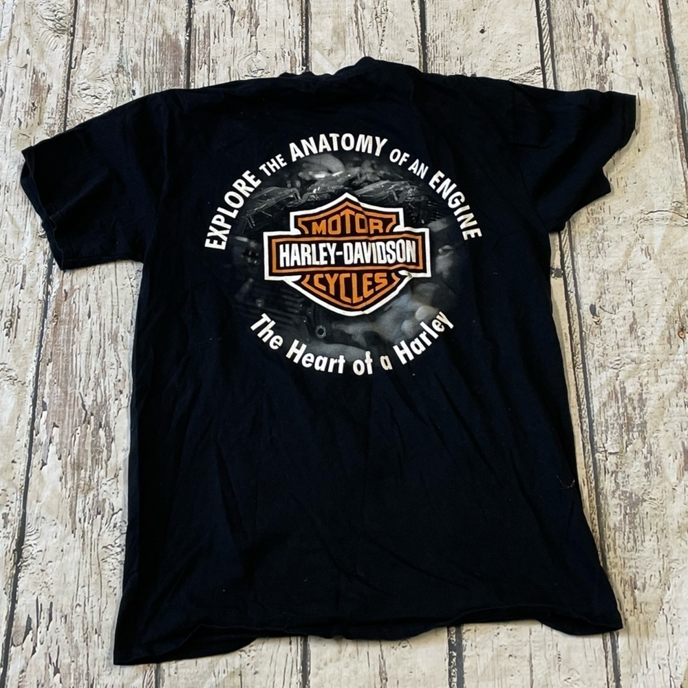 Harley-Davidson Motorcycles Wisconsin Crewneck Biker Hog Tee Top Shirt